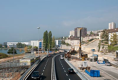 Autobahn N5, Construction Secteur Serrieres  - kleine Darstellung