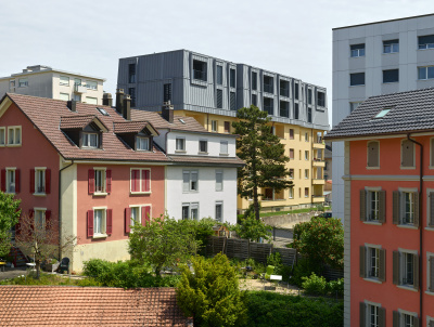 Wohnbau Av. de Richemond, Dachaufbau - kleine Darstellung