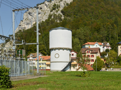 Bahnhof Moutier, Wasserturm Renovierung - kleine Darstellung
