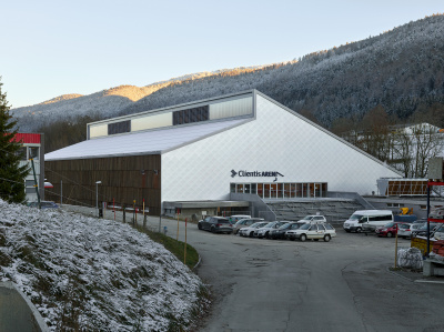 Eislaufhalle Clientiis Arena, Umbau - kleine Darstellung