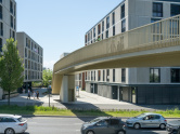 Fussgänger-Fahrradbrücke über di