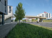 Fussgänger-Fahrradbrücke über di