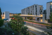 Fussgänger-Fahrradbrücke über di